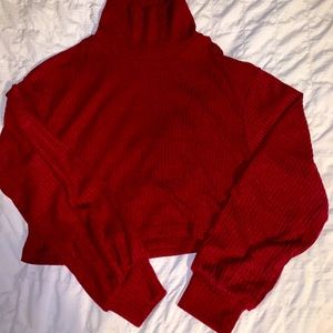 Shein cropped turtleneck